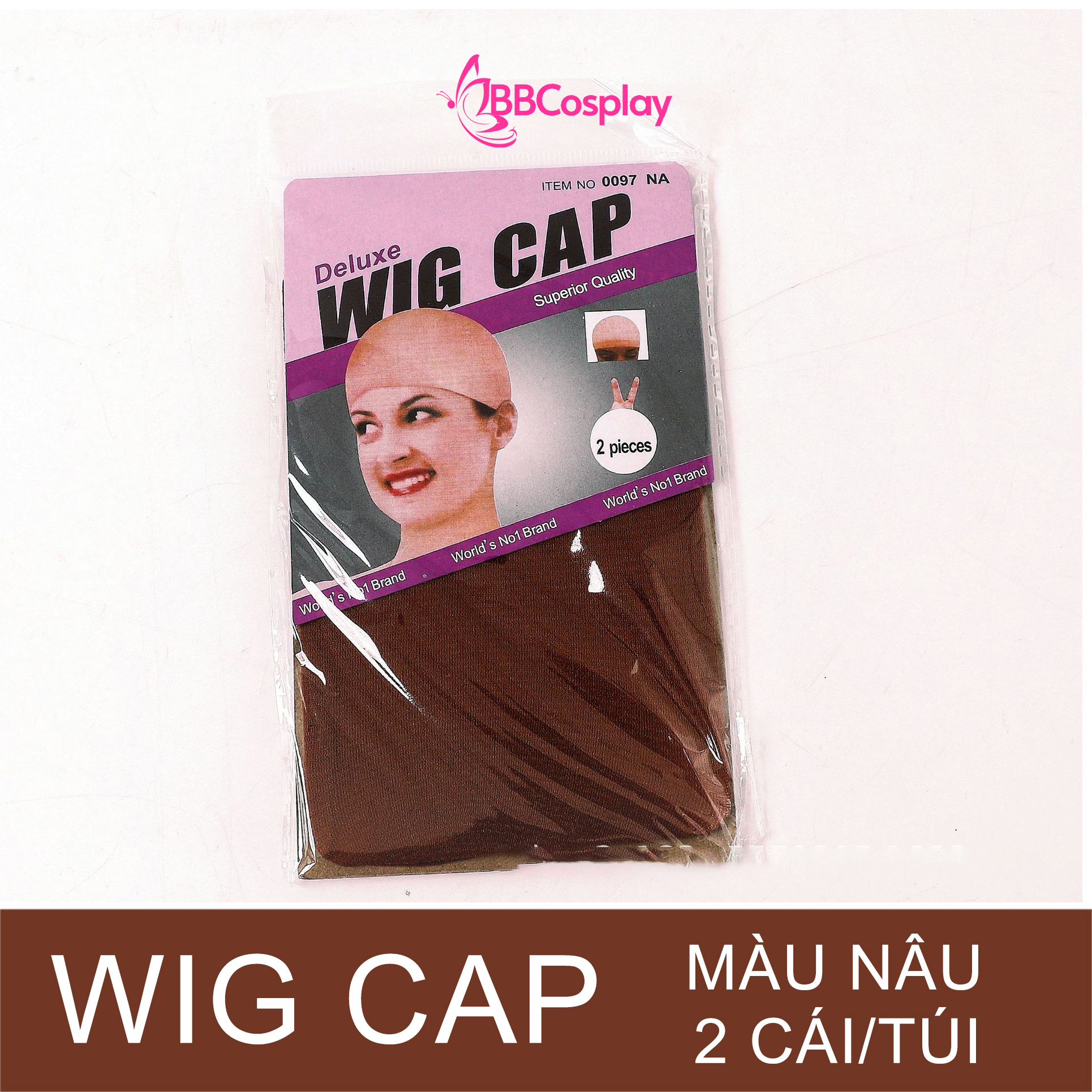 Lười Trùm Tóc Màu Nâu - Wigcap Duluxe