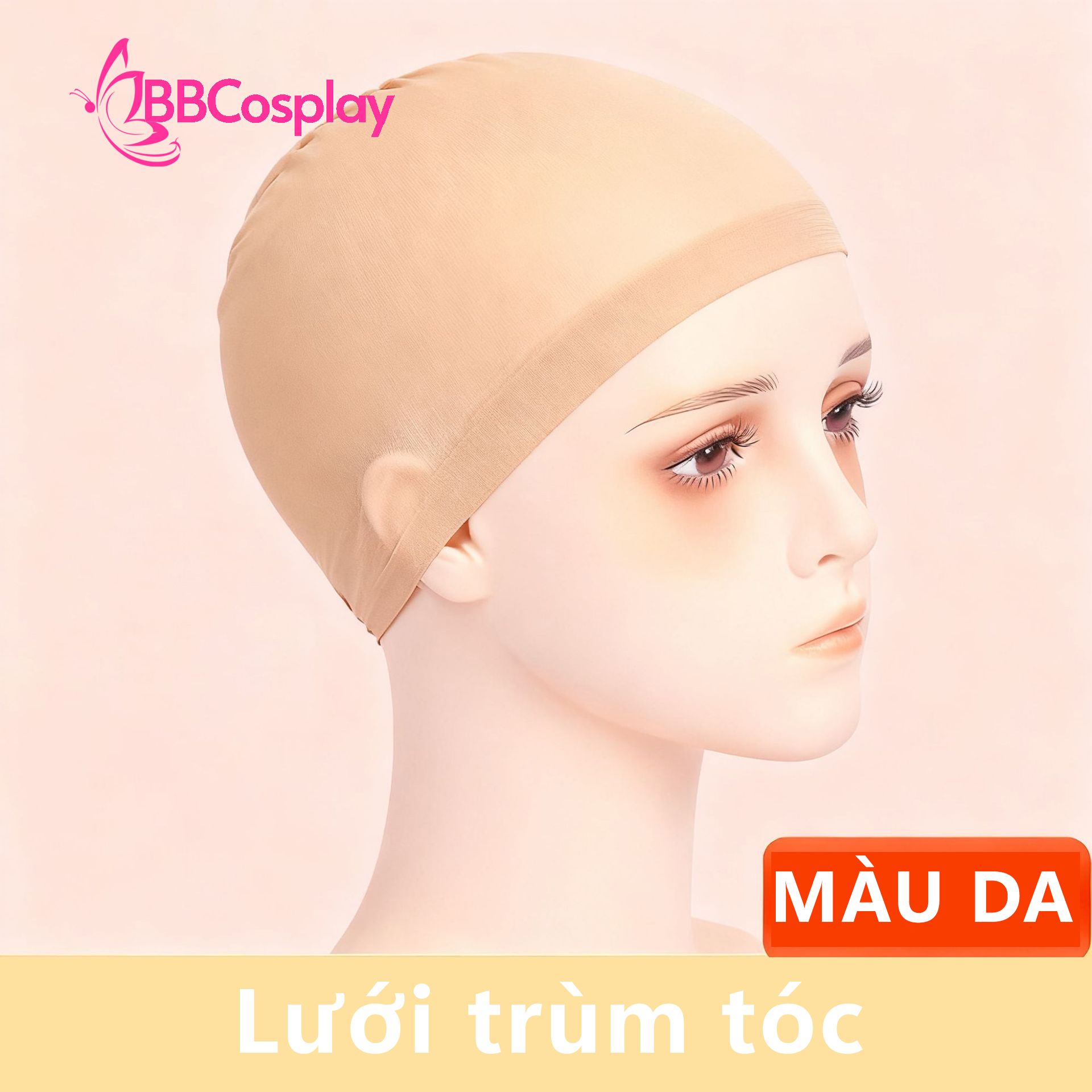 Lười Trùm Tóc Màu Nâu - Wigcap Duluxe