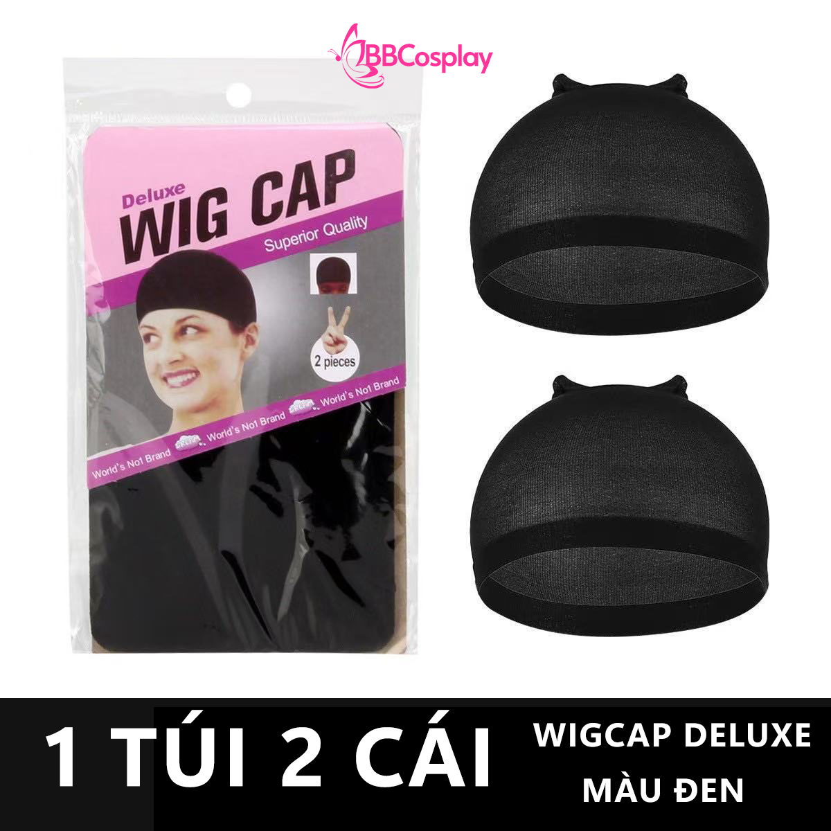 Lười Trùm Tóc Màu Nâu - Wigcap Duluxe