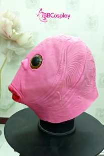 Mặt Nạ Cá Silicon - Mặt Nạ Cá Hồng Môi Đỏ