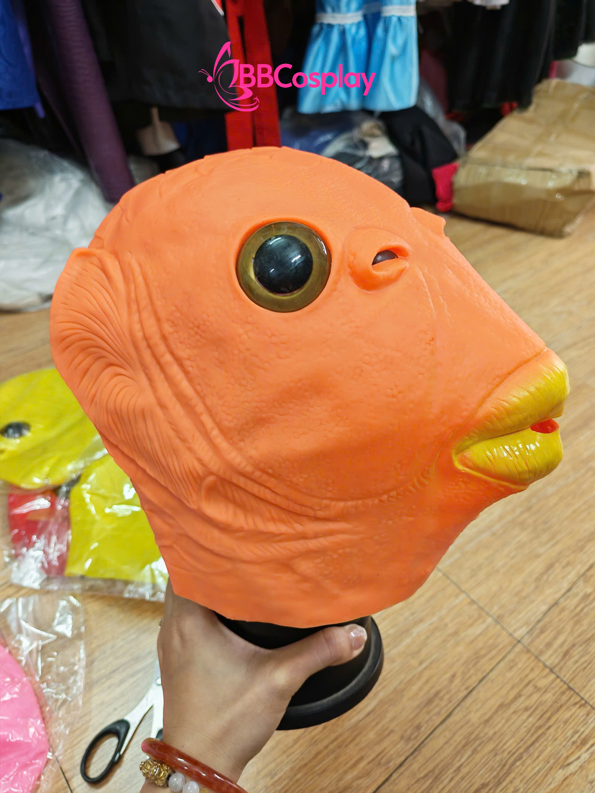 Mặt Nạ Cá Silicon - Mặt Nạ Cá Cam