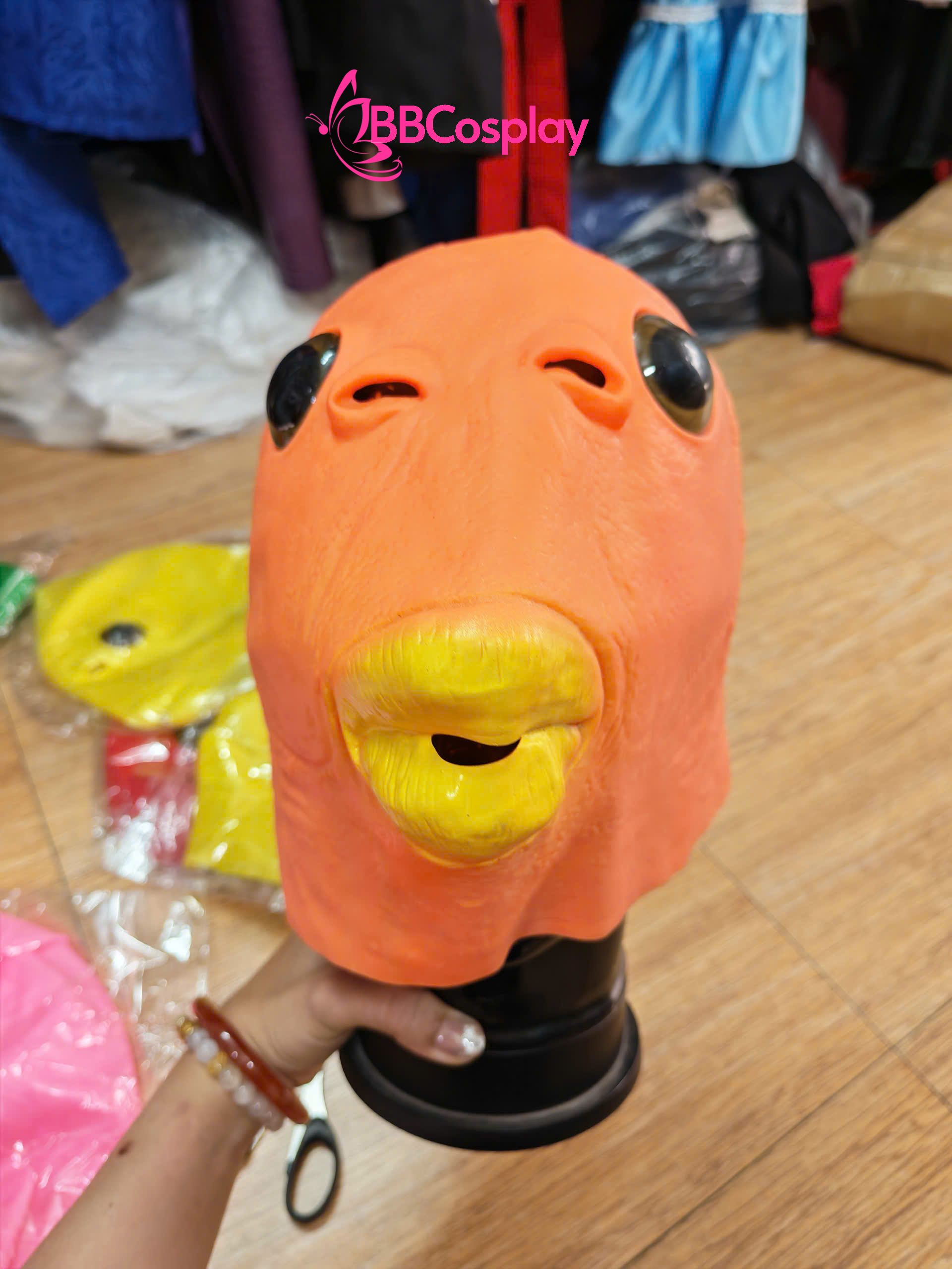 Mặt Nạ Cá Silicon - Mặt Nạ Cá Cam