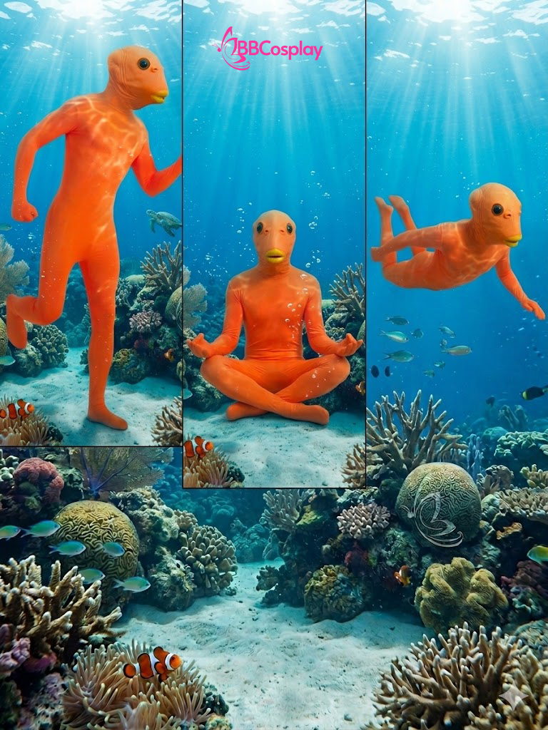 Trang Phục Người Cá - Màu Cam