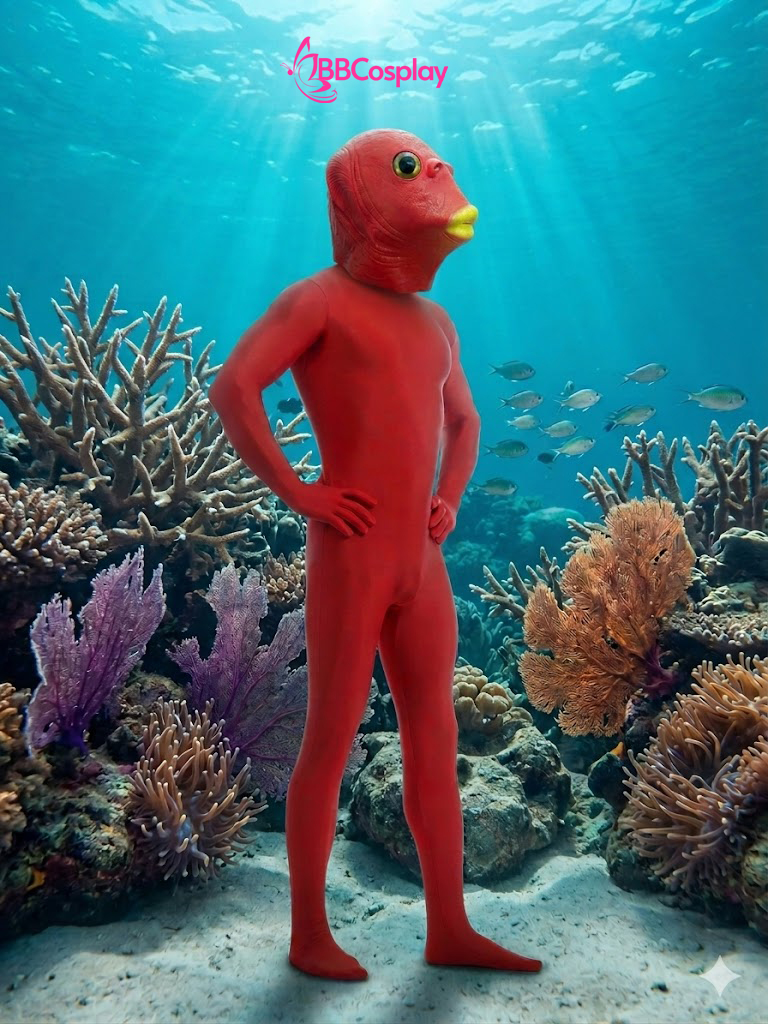 Trang Phục Người Cá - Màu ĐỎ