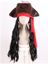 Nón Cướp Biển Kèm Tóc Giả Phong Cách Jack Sparrow