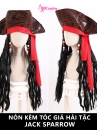 Nón Cướp Biển Kèm Tóc Giả Phong Cách Jack Sparrow
