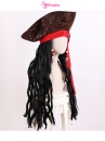 Nón Cướp Biển Kèm Tóc Giả Phong Cách Jack Sparrow