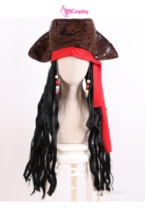 Nón Cướp Biển Kèm Tóc Giả Phong Cách Jack Sparrow
