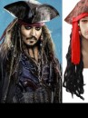 Nón Cướp Biển Kèm Tóc Giả Phong Cách Jack Sparrow