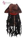 Nón Cướp Biển Kèm Tóc Giả Phong Cách Jack Sparrow