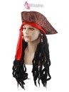 Nón Cướp Biển Kèm Tóc Giả Phong Cách Jack Sparrow