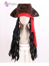 Nón Cướp Biển Kèm Tóc Giả Phong Cách Jack Sparrow