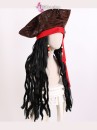 Nón Cướp Biển Kèm Tóc Giả Phong Cách Jack Sparrow
