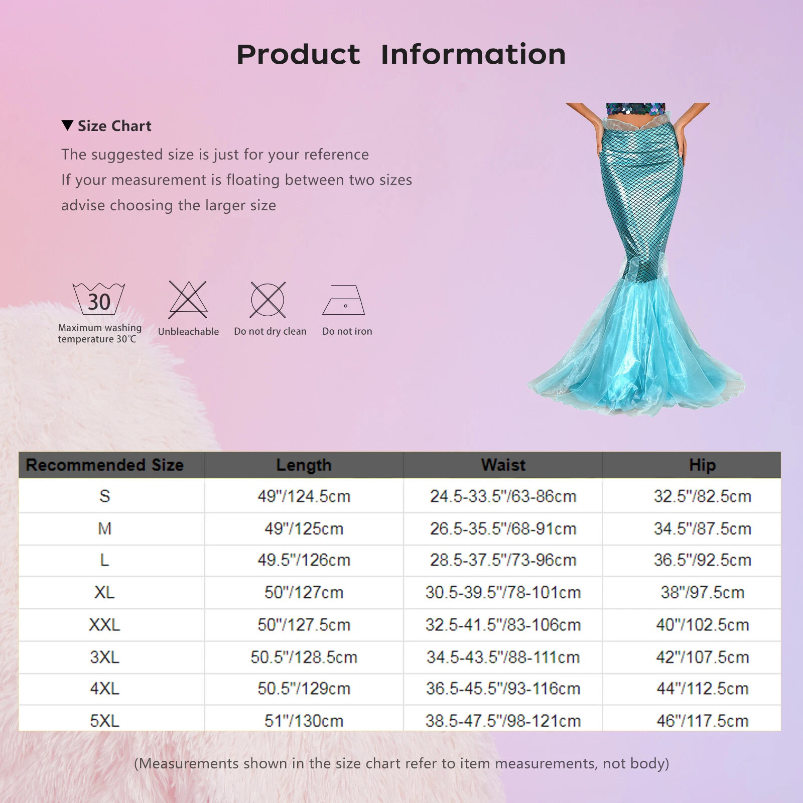 Trang Phục Nàng Tiên Cá Xanh Ariel Có Vây Sau Lưng