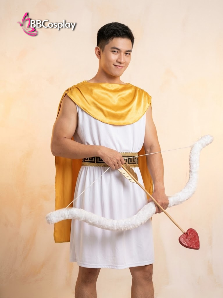 Trang Phục Thần Cupid Choàng Vàng
