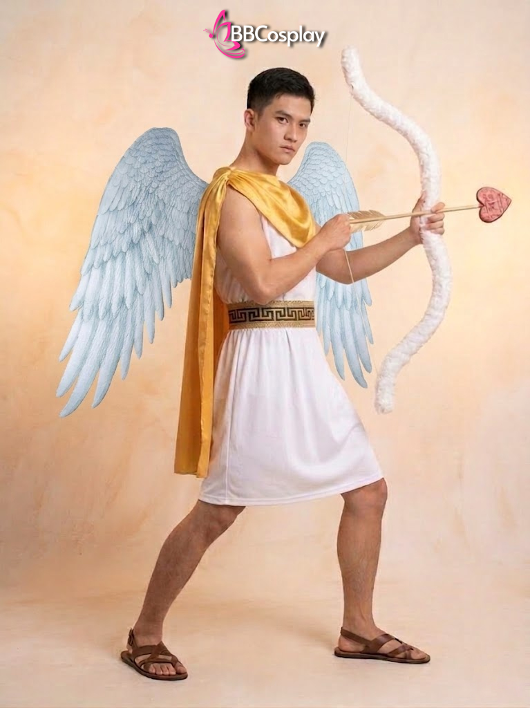 Trang Phục Thần Cupid Choàng Vàng