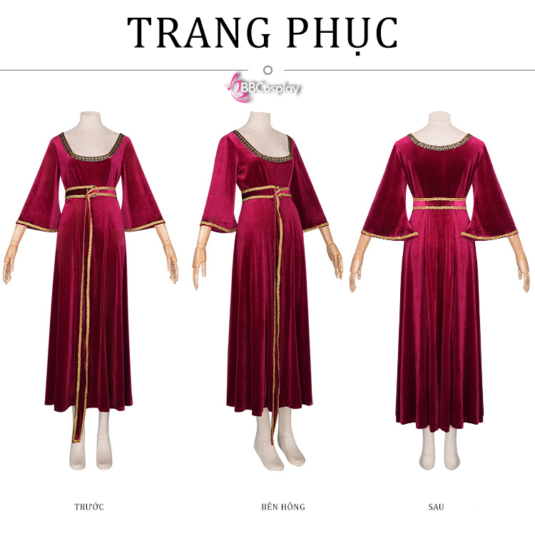 Trang Phục Mẹ Gothel - Tangled (Công Chúa Tóc Mây)