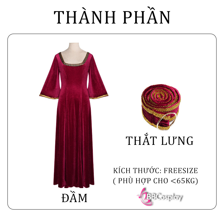 Trang Phục Mẹ Gothel - Tangled (Công Chúa Tóc Mây)