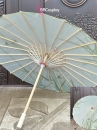 Dù Vải Cổ Trang Xanh Lá Hoạ Tiết Thân Tre