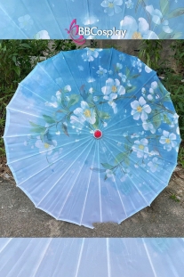 Dù Vải Cổ Trang Xanh Hoa Xuyến Chi