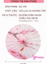 Dù Vải Cổ Trang Xanh Hoa Đào Trắng