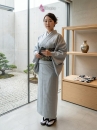 Yukata Xanh Nhạt Trơn - Yukata Kami