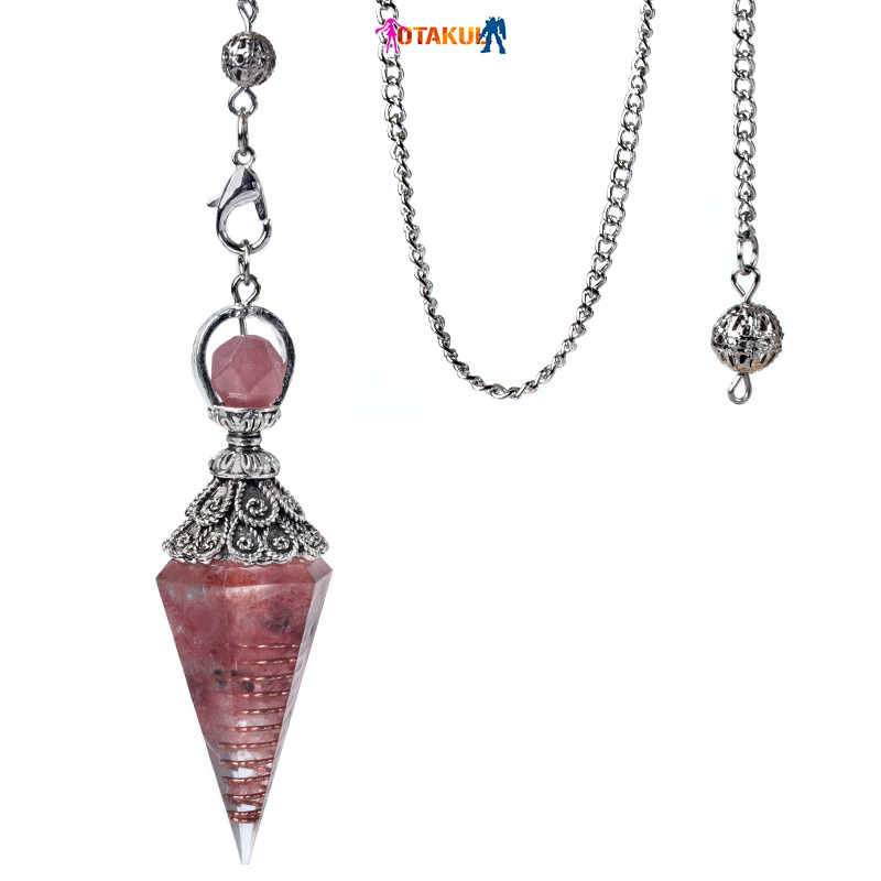Con Lắc Đá Thanh Tẩy Tarot Lục Giác Năng Lượng OTAKUL - Dây Chuyền Tinh Thể Định Hướng Trực Giác