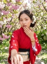 Trang Phục Yukata Đỏ Trơn - Mẫu Chuẩn Nhật (HÀNG SHOP MAY)