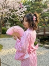 Trang Phục Yukata Nhật Bản Hoạ Tiết Cánh Hoa Anh Đào Nhỏ