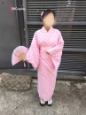 Trang Phục Yukata Nhật Bản Hoạ Tiết Cánh Hoa Anh Đào Nhỏ