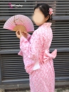 Trang Phục Yukata Nhật Bản Hoạ Tiết Cánh Hoa Anh Đào Nhỏ