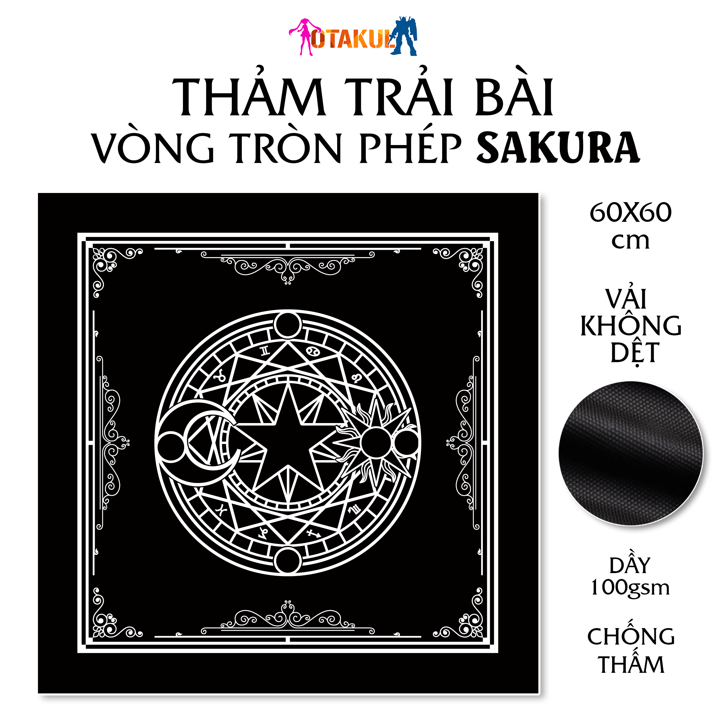 Thảm Trải Bài Sakura 60X60 Vải Không Dệt