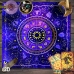 Thảm Trải Bài Fiber Tinh Đồ Hoàng Đạo - Dùng Bói Bài Tarot - Bói Bài Sakura