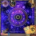 Thảm Trải Bài Fiber Tinh Đồ Hoàng Đạo - Dùng Bói Bài Tarot - Bói Bài Sakura