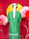 NÓN ẤN ĐỘ MÀU XANH LÁ SỌC KEM