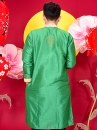 NÓN ẤN ĐỘ MÀU XANH LÁ SỌC KEM