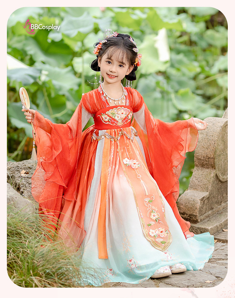 Trang Phục Cổ Trang Ngọc Thiên Hoa - Hồng Ngọc