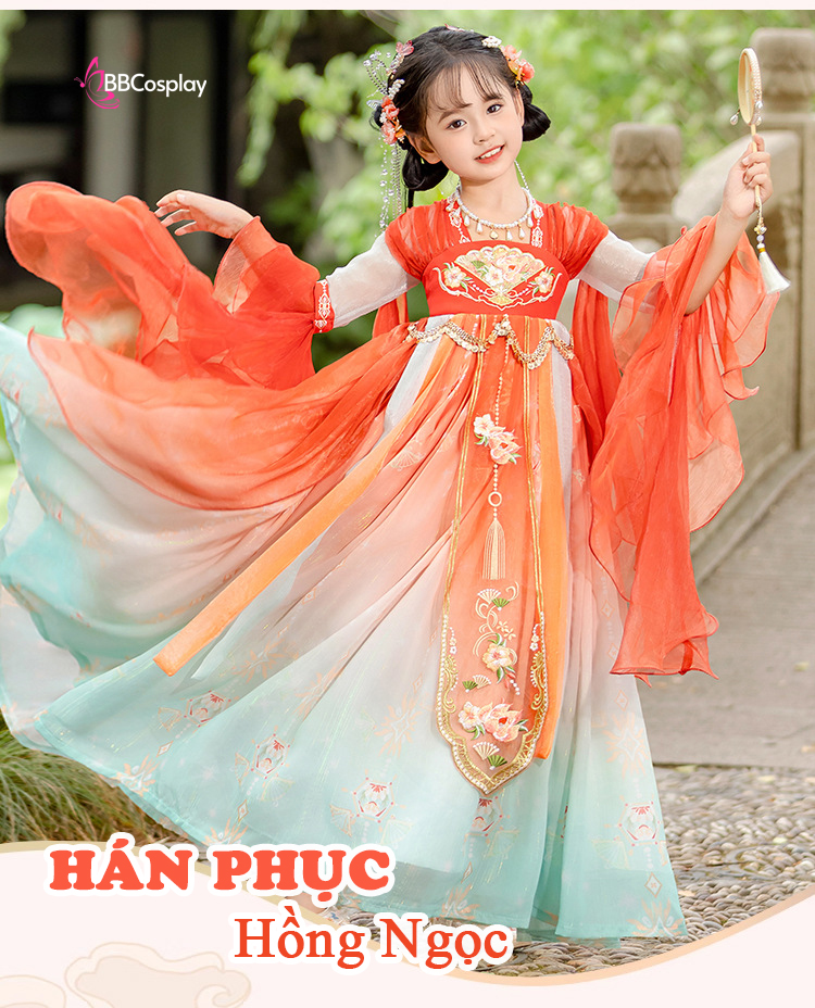 Trang Phục Cổ Trang Ngọc Thiên Hoa - Hồng Ngọc