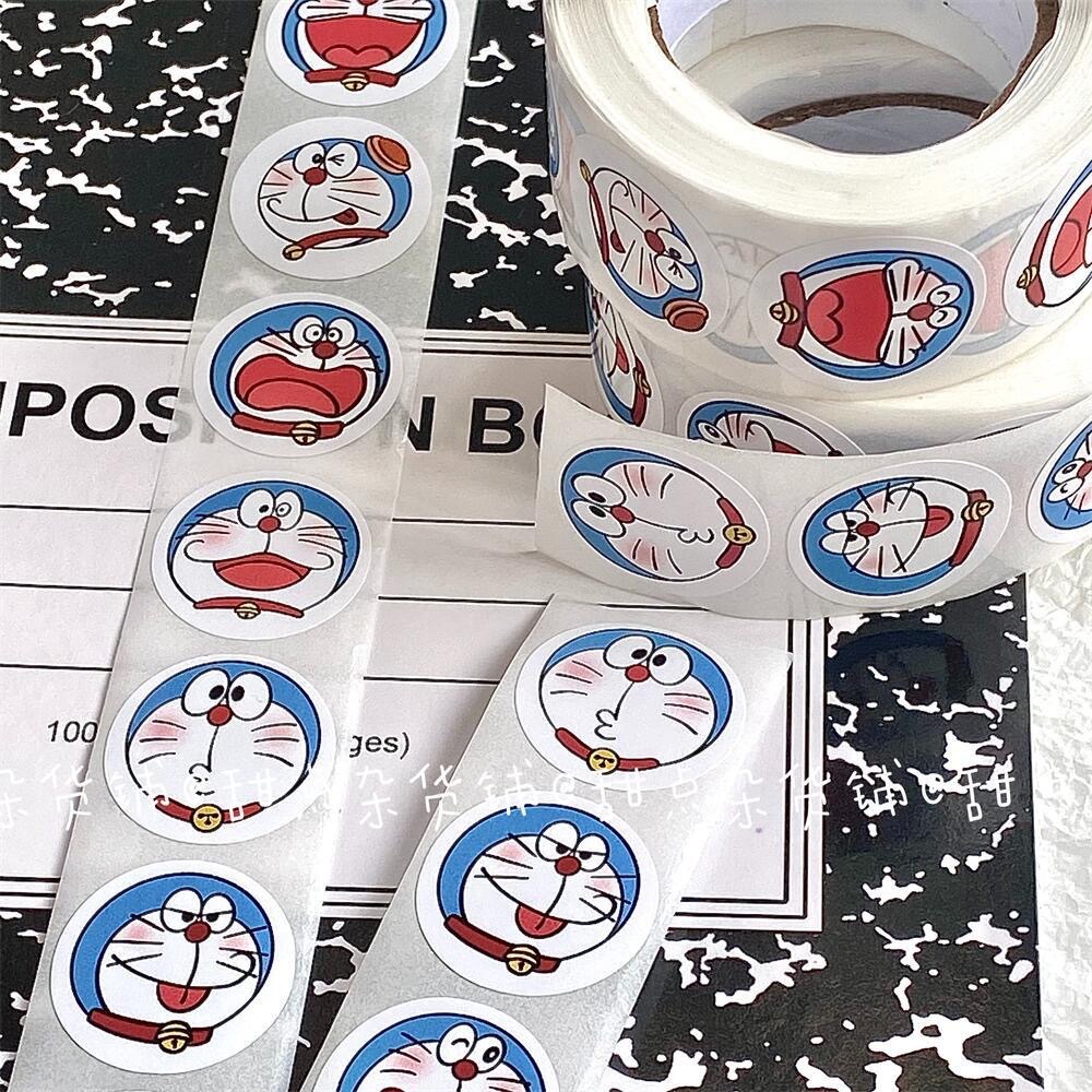 Cuộn 500 Sticker Hình Doraemon Nhí 2Cm