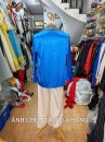Trang Phục Bà Ba Nam Xanh Dương Vải Lụa