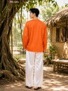 Trang Phục Bà Ba Nam Cam Cà Rốt - Vải Kate