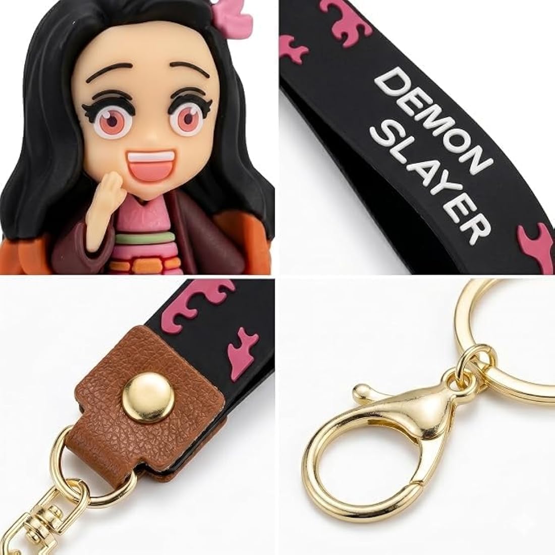 Móc Khóa Nhân Vật Kimetsu No Yaiba Chất Liệu Silicon - Nezuko