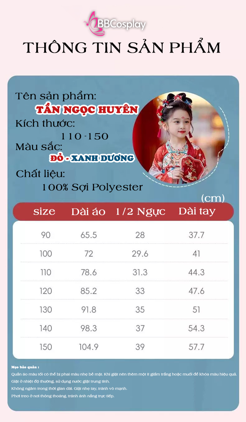 Trang Phục Hằng Nga Vân Tịch Nhi Cho Bé