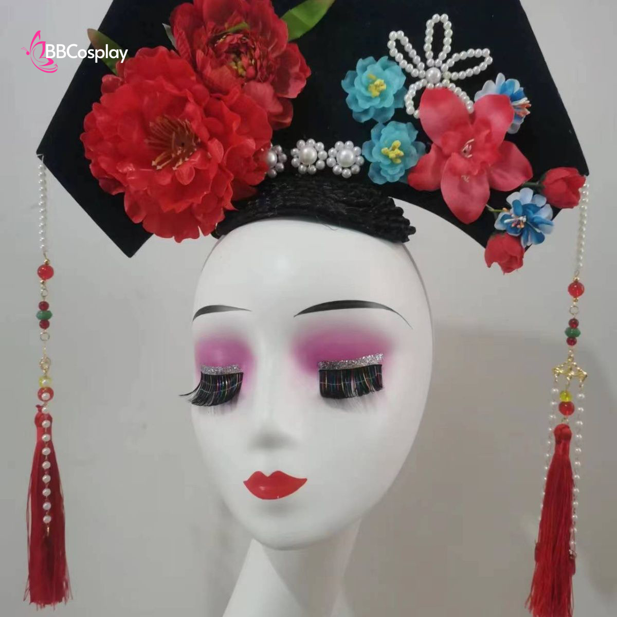 Trang Phục Cách Cách Mãn Thanh Tử Yên Nhi Cho Bé - Màu Đỏ