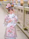 Trang Phục Cách Cách Mãn Thanh Lạc Vân Chi Cho Bé - Màu Hồng