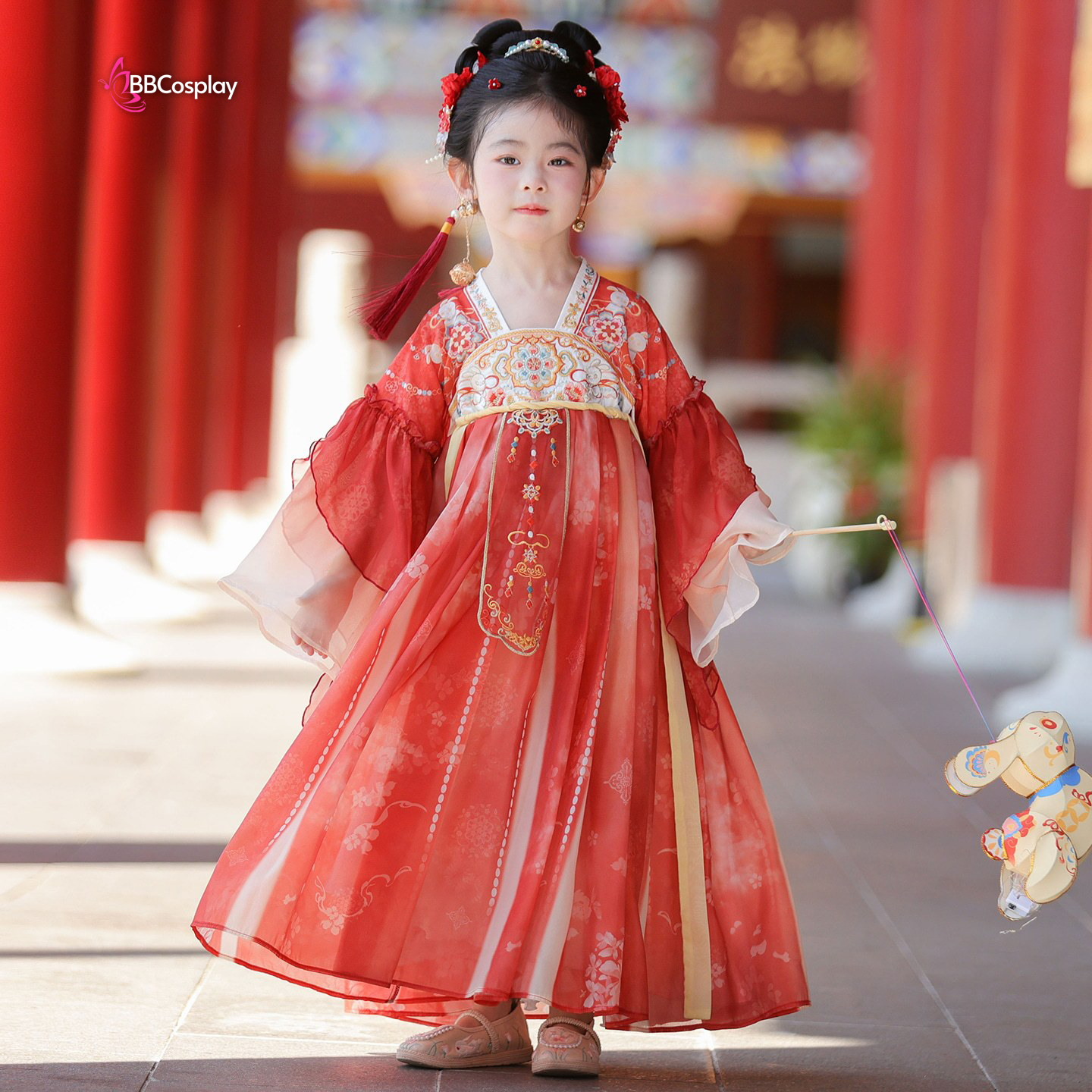 Trang Phục Hằng Nga Tô Cẩm Hoa Cho Bé