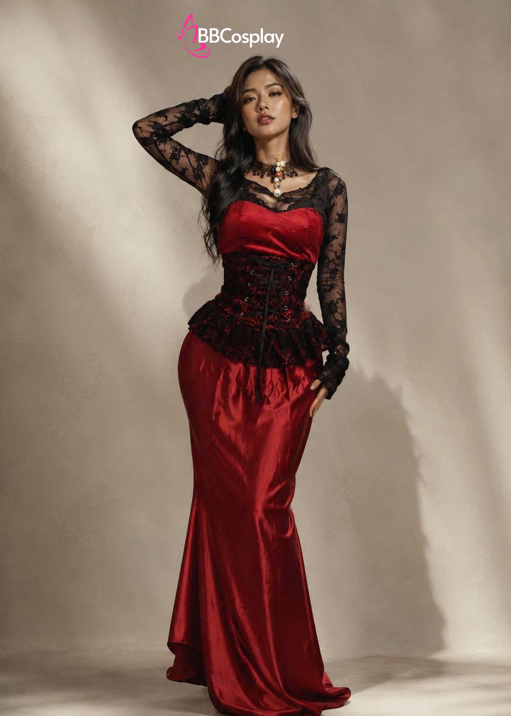 Trang Phục Bá Tước Ma Ca Rồng Mia Ravena