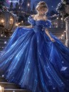 Trang Phục Đầm Công Chúa Disney - Lọ Lem Đầm Xanh Đậm