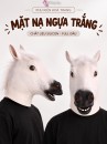 Mặt Nạ Ngựa Silicon Đầu Ngựa - Màu Trắng