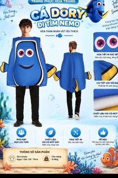 Trang Phục Mascot Cá Dory - Đi Tìm Nemo